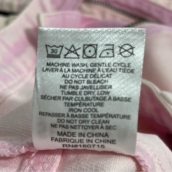 NWT SER.O.YA Zuri Denim Skirt in Bleach Pink Size 26 - Picture 12 of 13